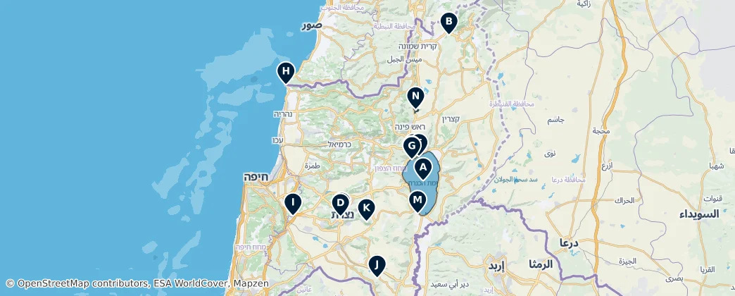 Northern District: Essential Wonders — Mapa