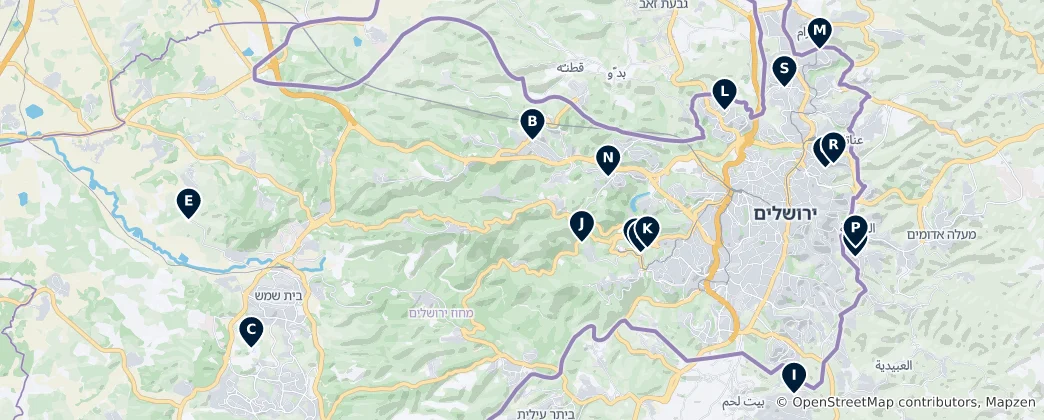 Mapa Sacred Sites and Places of Worship
