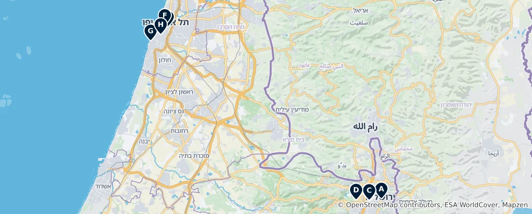 Mappa di Top Museums & Memorials
