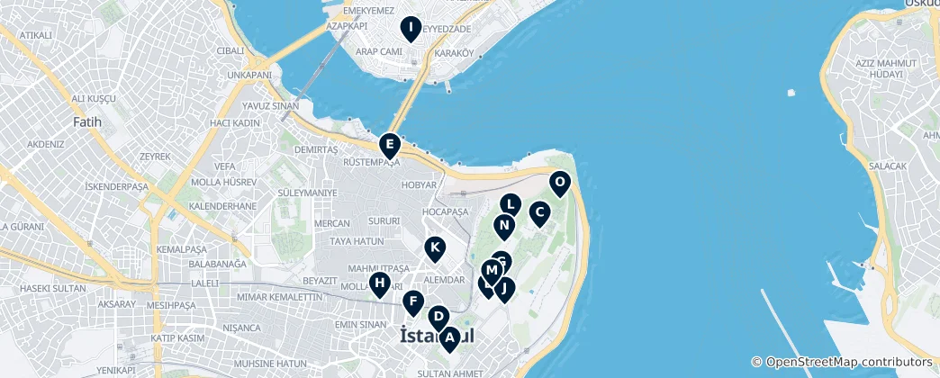 Mappa di Istanbul's Absolute Essentials
