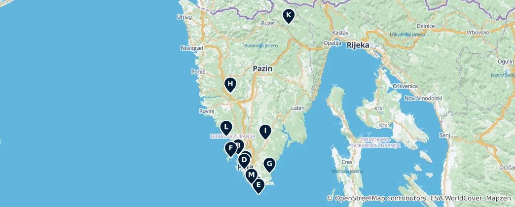 Map of Natural Landscapes & Outdoor Activities