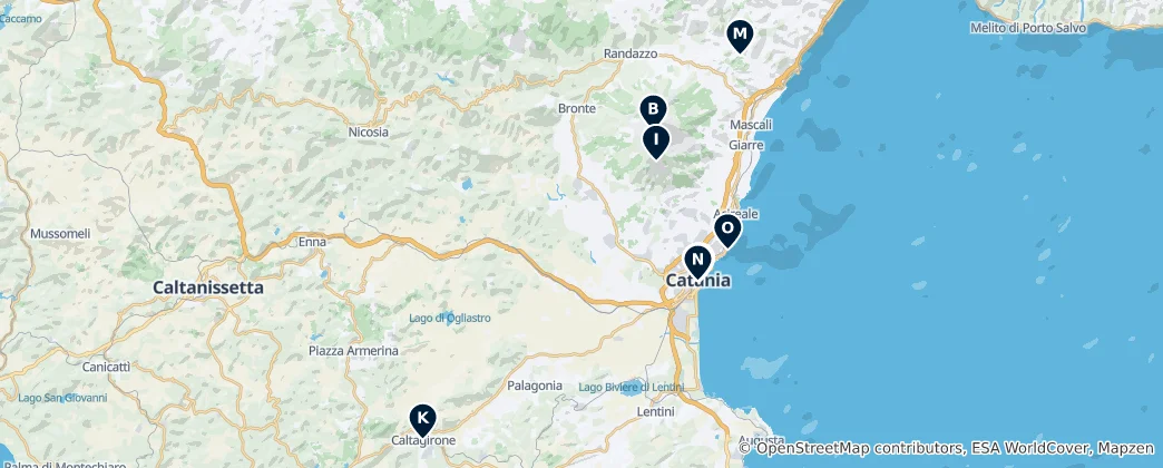 Mappa di Catania's Unmissable Essentials