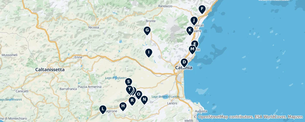 Mappa di Sicilian Archaeological Treasures