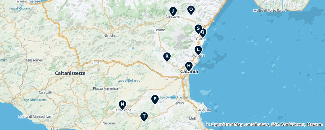 Mappa di Sicilian Religious Heritage