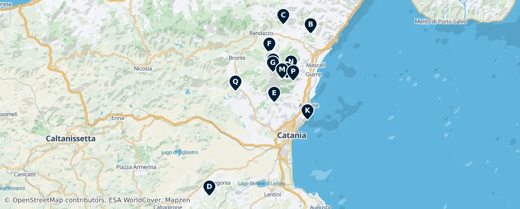 Sicily's Natural Wonders — Mapa