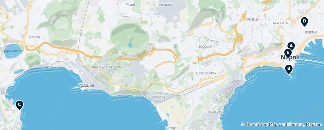 Mappa di Editor's Choice Naples