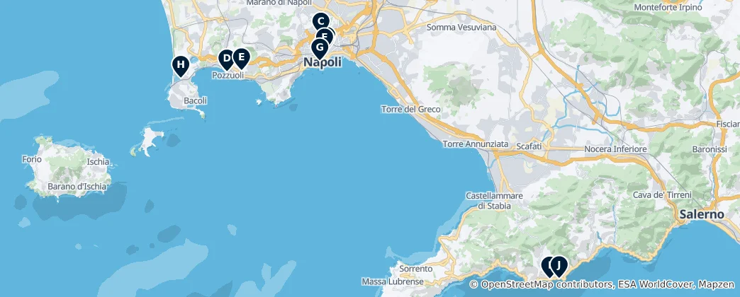 Mappa di Naples Hidden Gems