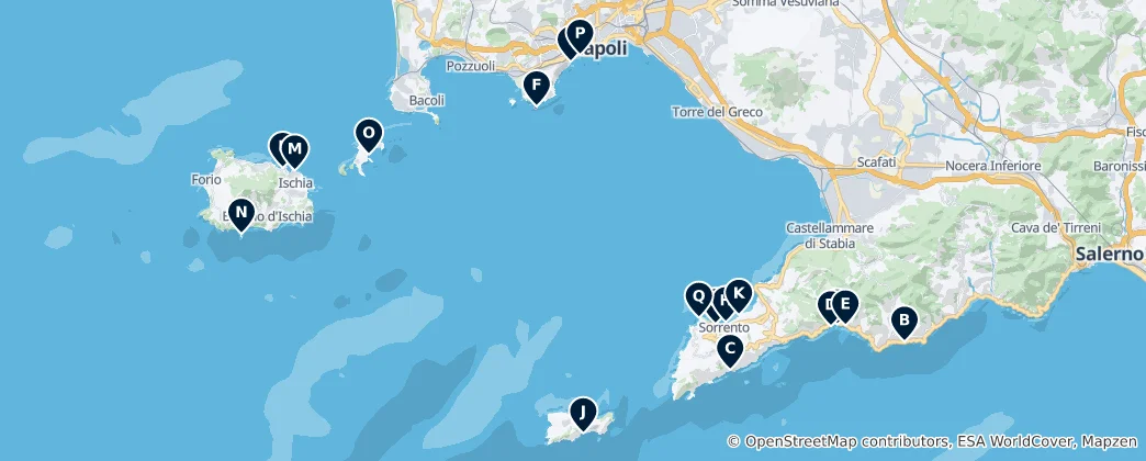 Mappa di Top Beaches & Resorts