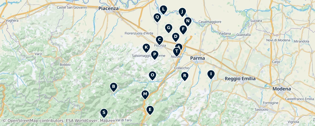Castles and Ruins — mapa