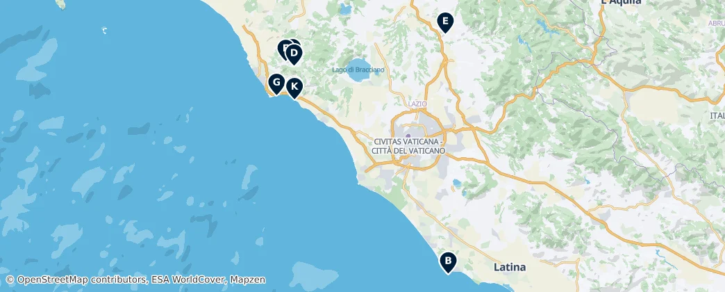 Authentic Italian & Regional Cuisine — Mapa