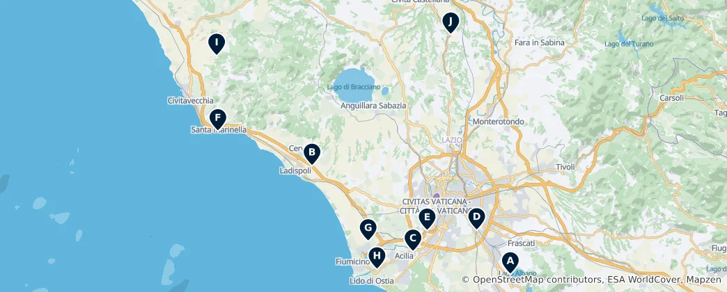 Mapa Bridges & Viewpoints