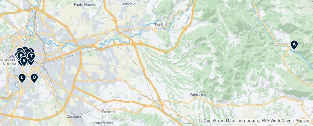 Mapa Historic Churches