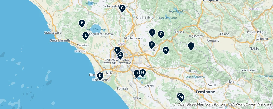 Mapa Scenic Viewpoints & Nature