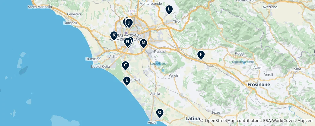 Mappa di Sports & Theme Parks