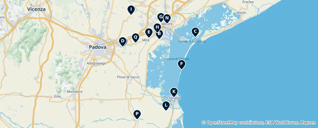 Mapa de Venetian Architectural Gems