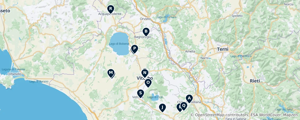 Mapa Historic Churches & Cathedrals