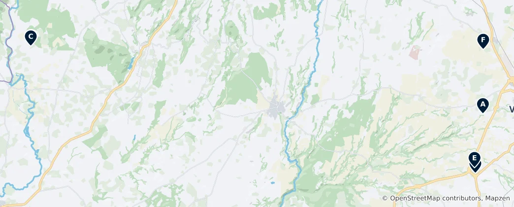 Mapa Thermal Baths & Hot Springs