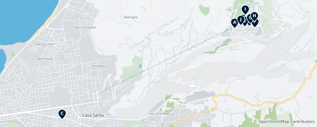 Mapa Historic Churches of Erice