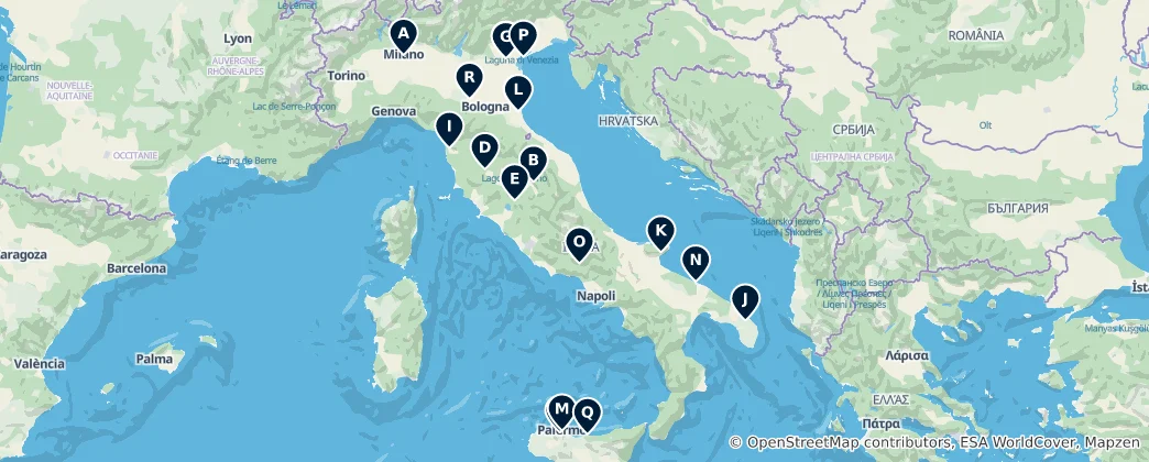 Mapa Historic Churches & Cathedrals