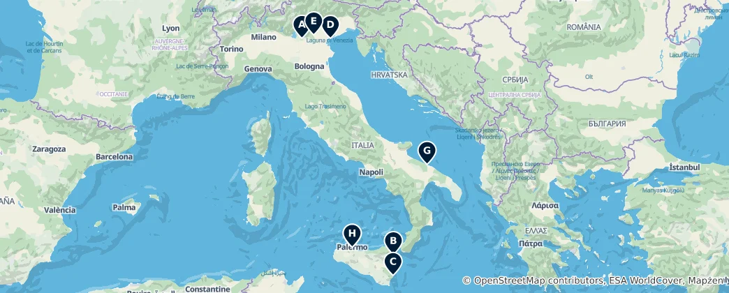 Map of Iconic Theatres & Opera Houses