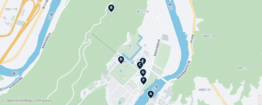 Iwakuni Essentials — mapa
