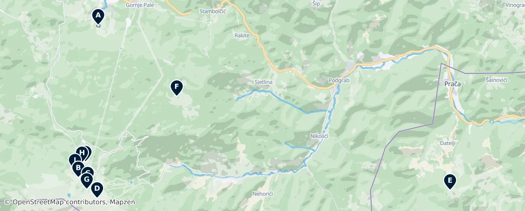 Jahorina Essentials — 지도