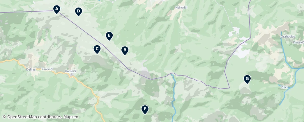 Jahorina Highlights — 지도