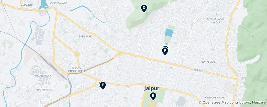 Mappa di Jaipur's Museum Treasures