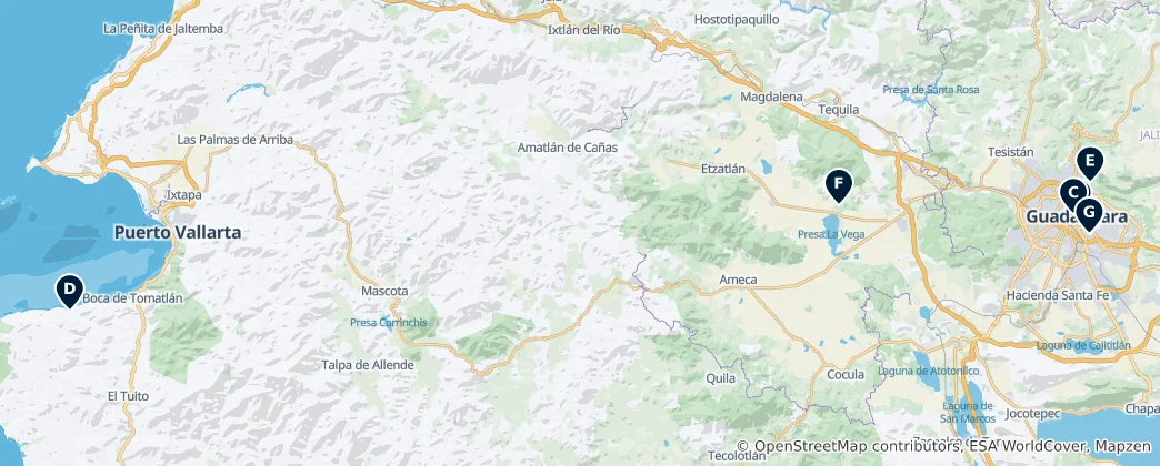 Mapa De Guadalajara's Hidden Gems