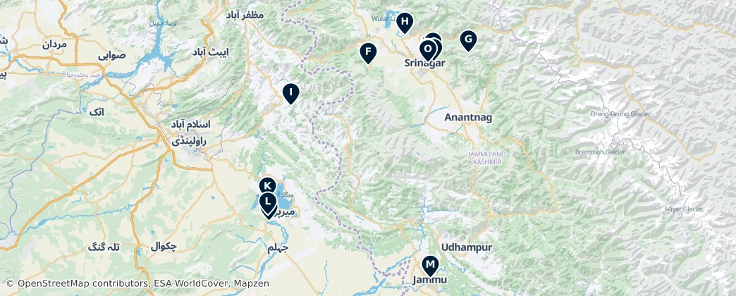 Mapa Jammu and Kashmīr's Essential Wonders