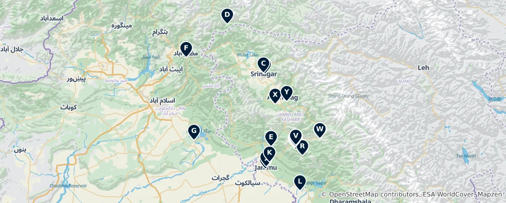Mapa de Sacred Sites of Devotion