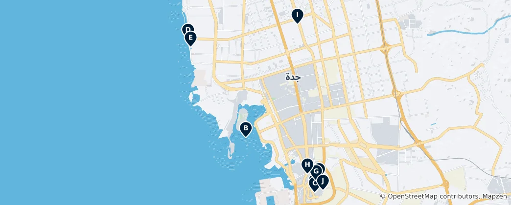 Mappa di Jeddah Unmissables