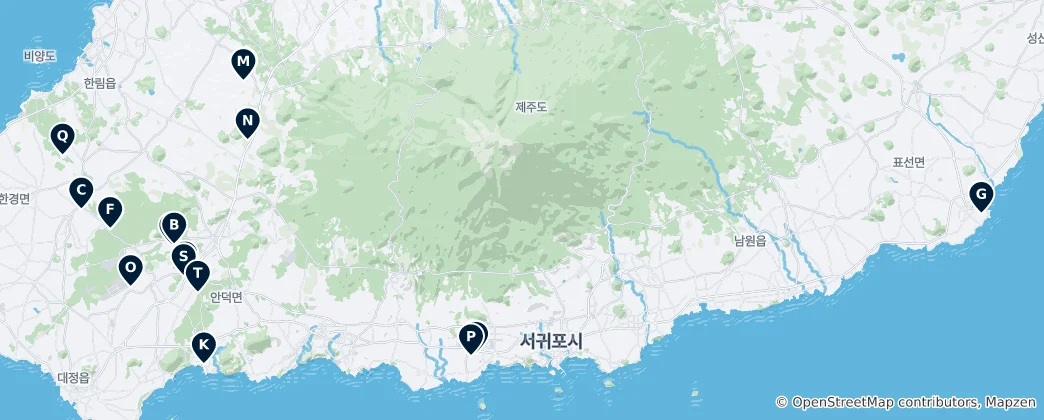 Mapa Jeju Theme & Water Parks