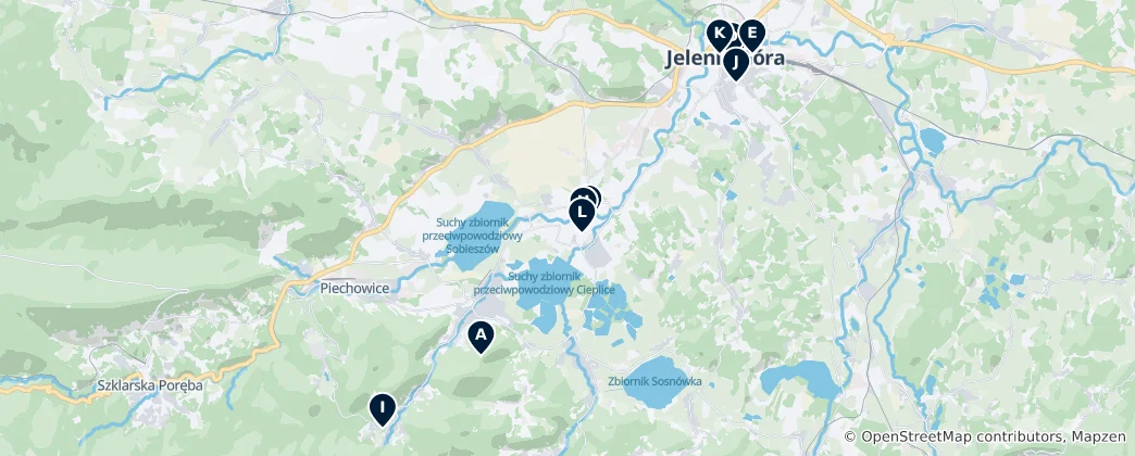 Térkép: Jelenia Góra's Unmissable Treasures