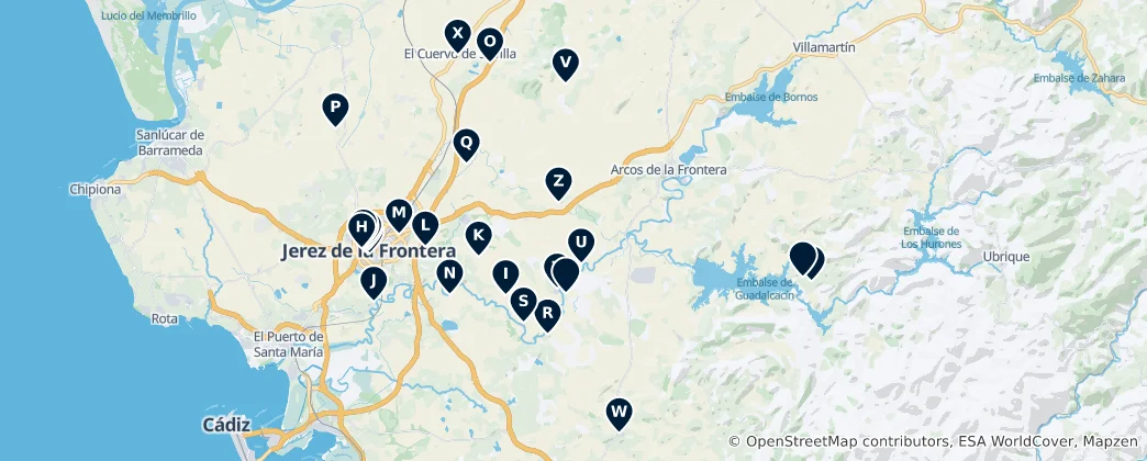 Mapa Historic Religious Sites