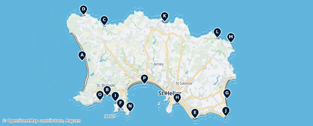 Best Beaches & Bays — Map