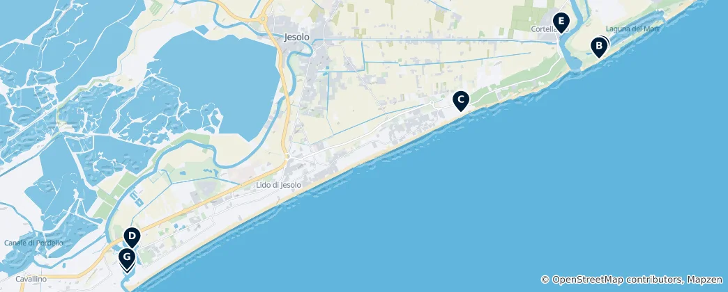 Mapa De Beach and Waterfront