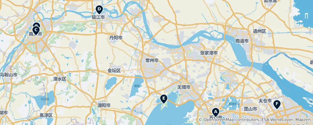 Map of Historic Temples and Sacred Sites