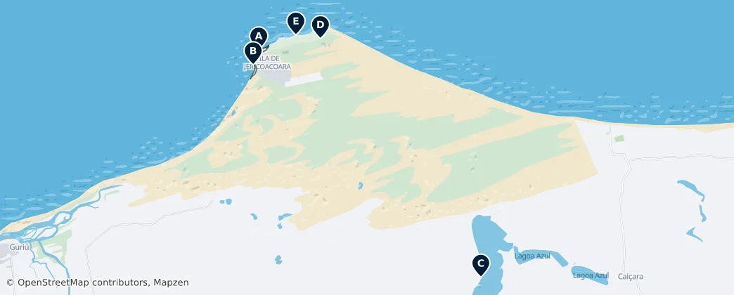 Jericoacoara Essentials — Mapa