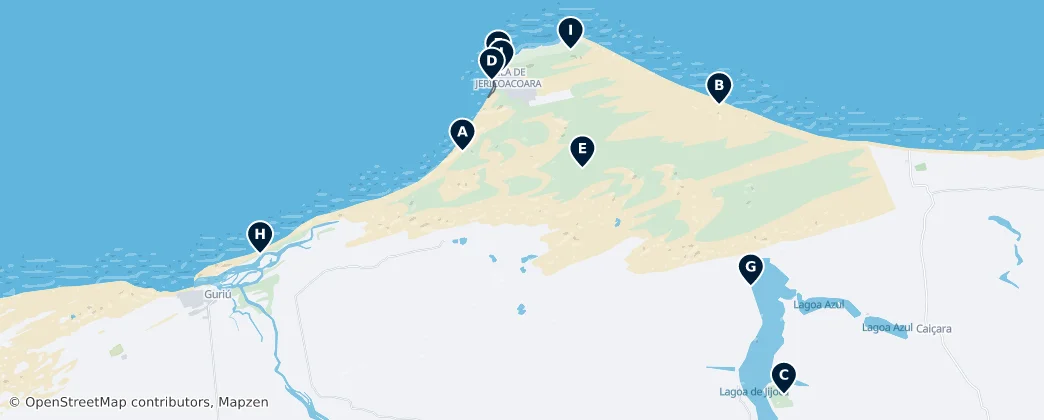 Jijoca de Jericoacoara Essentials — Mapa