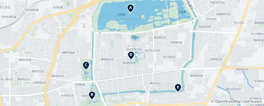 Jinan Essentials 지도