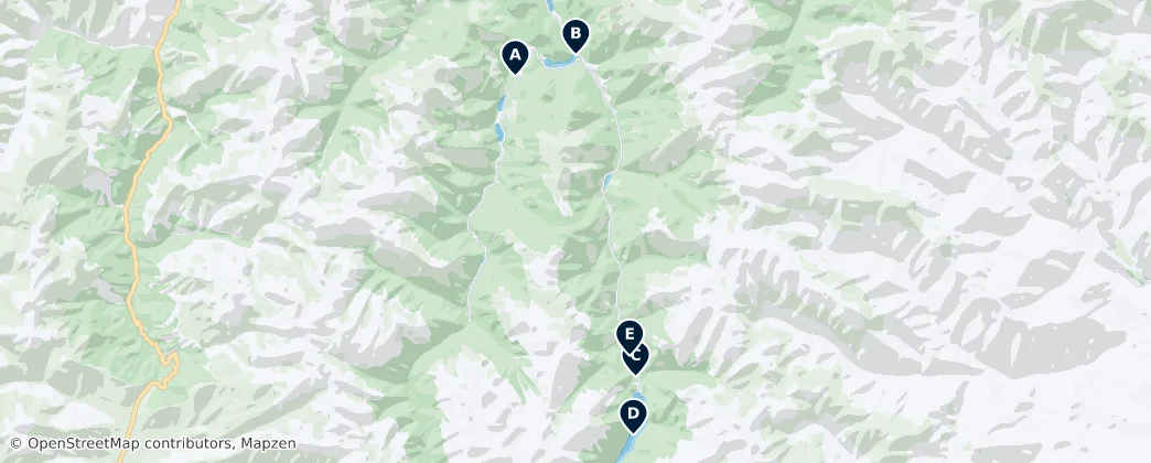 Map of Best of Jiuzhaigou