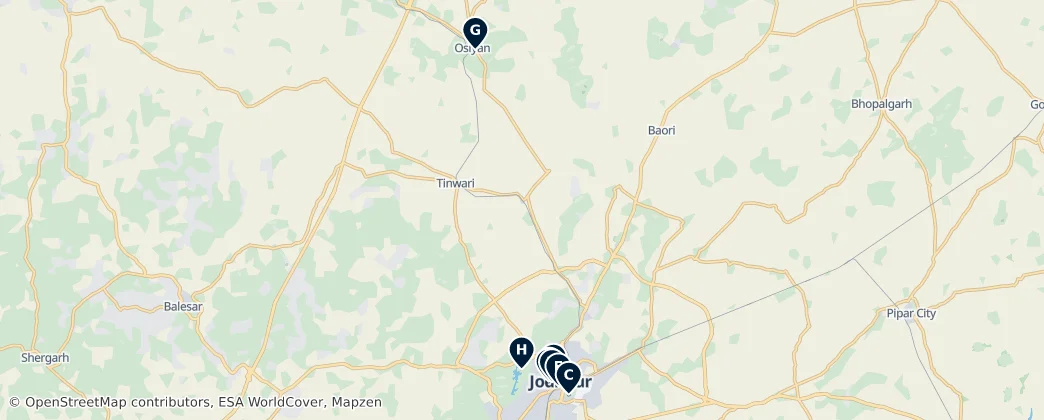 Jodhpur Unmissables — Mapa