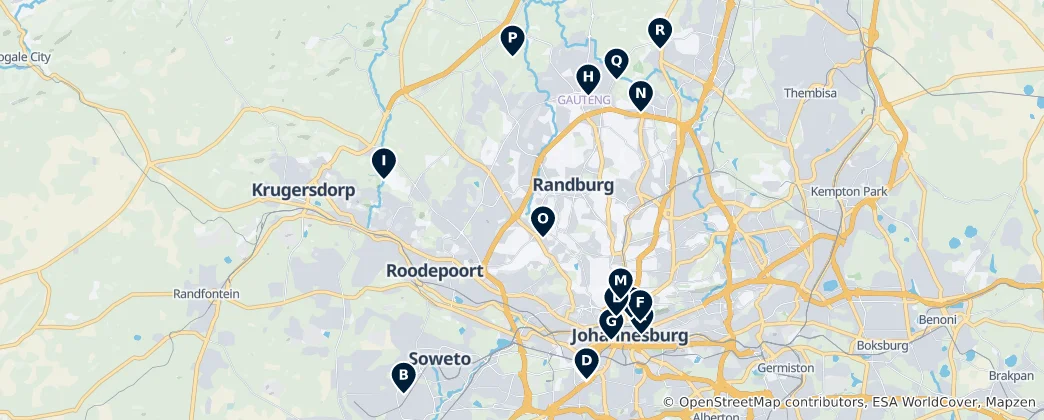 Map of Theatres and Cinemas