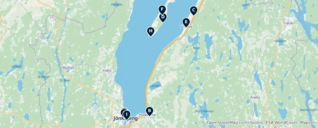 Mappa di Jönköpings kommun Essentials