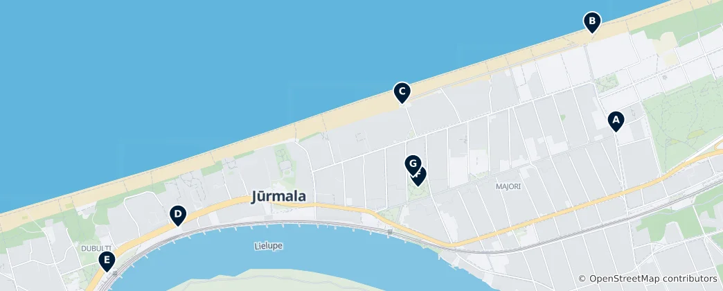 Mapa De Jūrmala Essentials