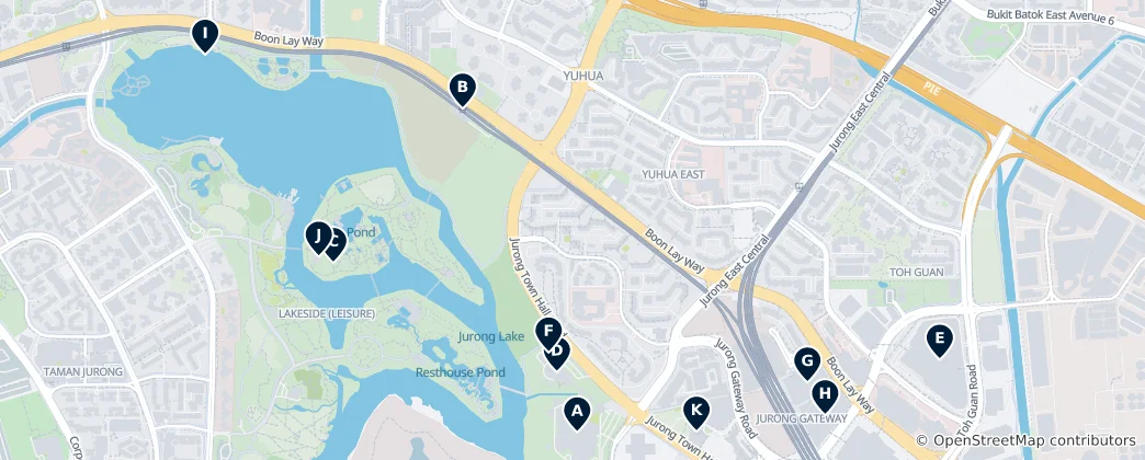 Mapa Jurong East Essentials