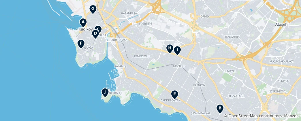 Mapa De Kadikoy Arts and Culture
