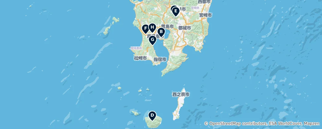 Volcanic Peaks & Scenic Parks 지도
