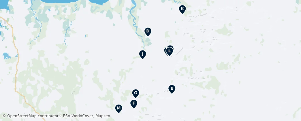 Kaart van Kakadu's Must-See Sites